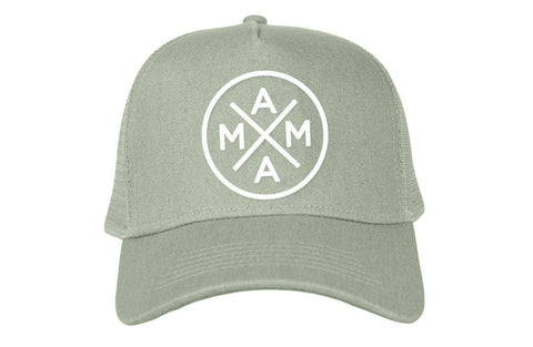 Mama X™ Premium Canvas Trucker Hat: Sage Green