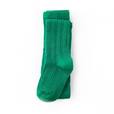 Emerald Green Cable Knit Tights