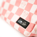 Rose/pink Checkered Belt Bag