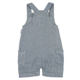 Twilight Gray Organic Cuffed Muslin Overall by Loved Baby