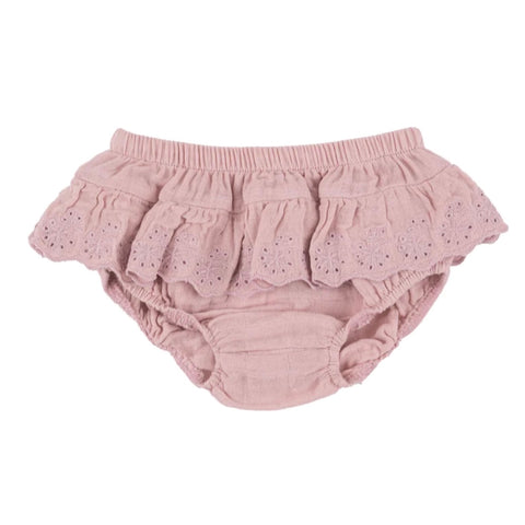 Dusty Pink Solid Muslin Bloomer Skirt by Angel Dear