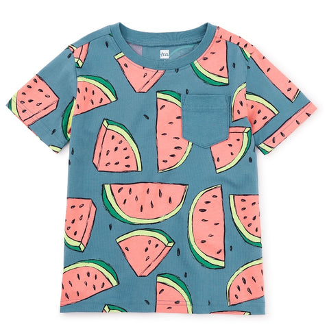 Watermelons Print Pocket Tee/Shirt by Tea