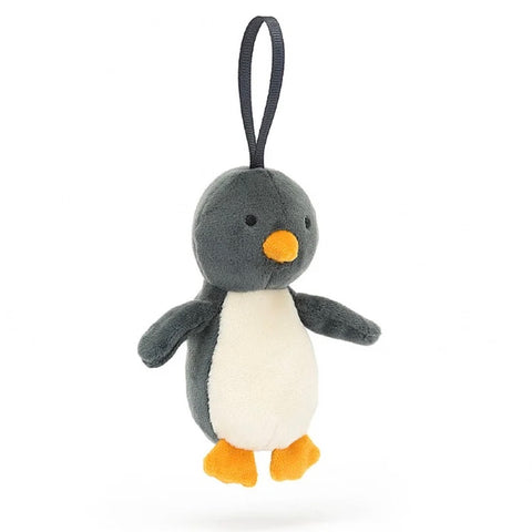 Festive Folly Penguin Ornament by Jellycat