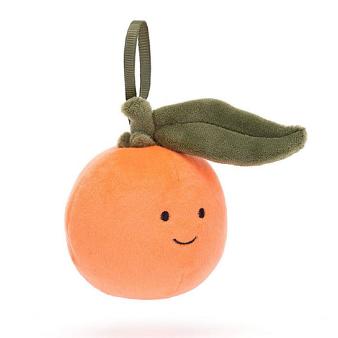 Festive Folly Clementine Ornament by Jellycat