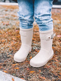 Cream Rain Boot