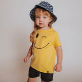 Big Smiley Short Sleeve Rounded Kids Tee/shirt by Rags