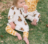 Honey Bear Organic Bamboo Long Sleeve Dress & Legging Set by Milkbarn