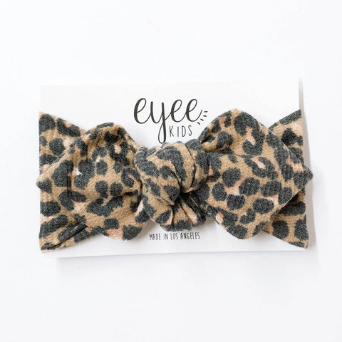 Classic Leopard (Thermal) Top Knot Headband/Bow