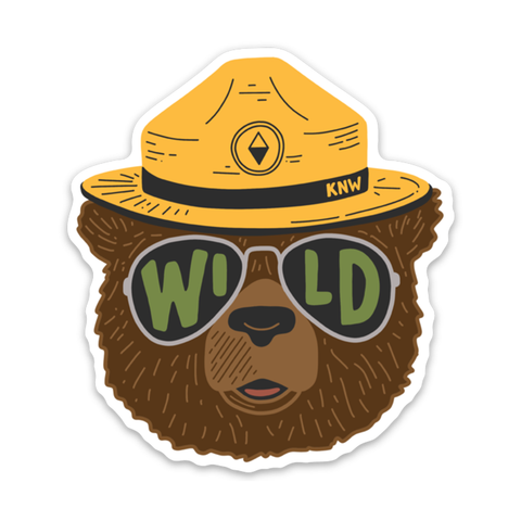 Wild bear Sticker