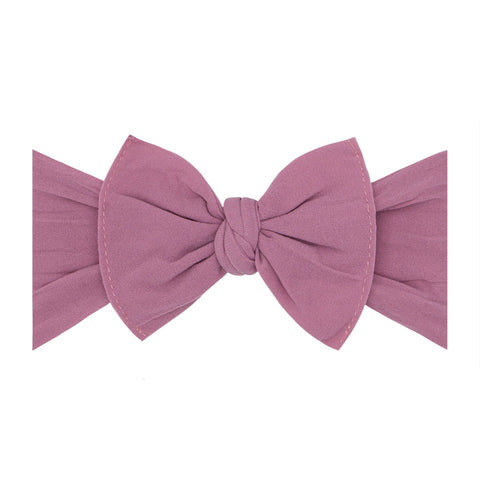Knot bow in mauve by Baby bling