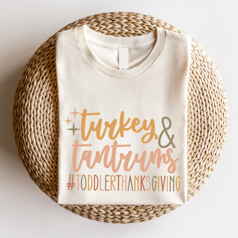 Turkey and Tantrums Thanksgiving Graphic Tee/Shirt