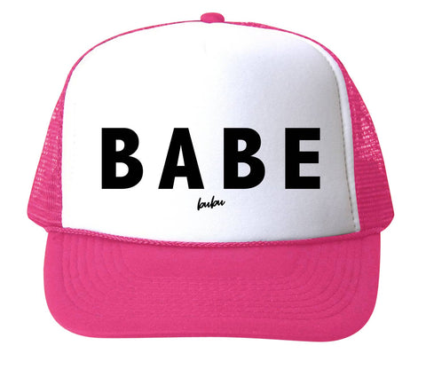 BABE Hot Pink Trucker Hat