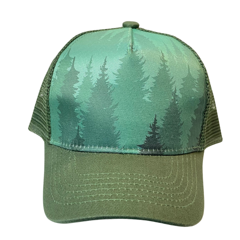 Green Trees Toddler Trucker Hat by Wild Child Hat Co