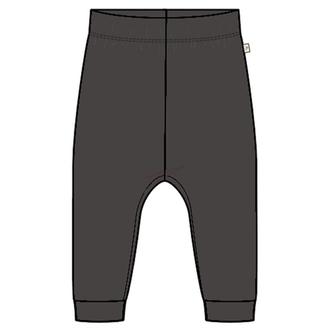 "Asphalt Black" Viscose Bamboo + Organic Cotton Kids Pants by Goumi