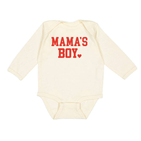 Mama's Boy Valentine's Day Long Sleeve Baby Bodysuit/onesie