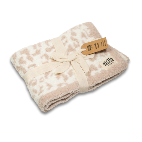 Luxe Mini Blanket/Lovey in Leopard