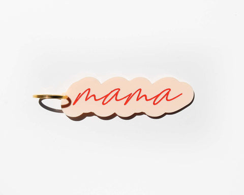 MAMA Filled Acrylic Keychain - Orange Sherbet