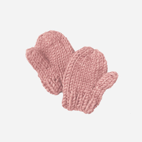 Rose Classic Knit Mittens