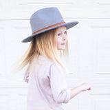 Kids Flat Brim Wool Hat (click for more colors)