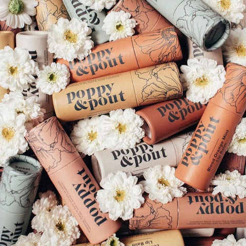 Poppy & Pout Lipbalm (click for more scents/flavors)