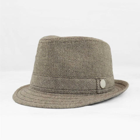 Tweed Fedora Hat by Blueberry Hill